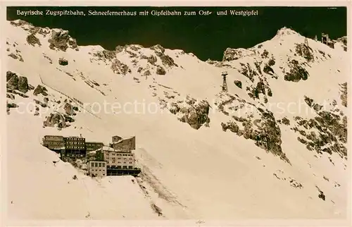 AK / Ansichtskarte Garmisch Partenkirchen Zugspitze Gipfelbahn Kat. Garmisch Partenkirchen