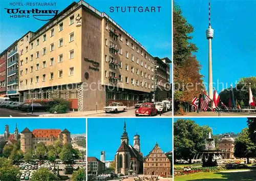 AK / Ansichtskarte Stuttgart Hotel Wartburg Kat. Stuttgart