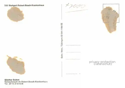 AK / Ansichtskarte Stuttgart Robert Bosch Krankenhaus Kat. Stuttgart