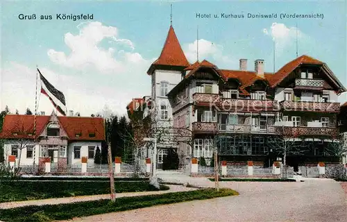 AK / Ansichtskarte Koenigsfeld Schwarzwald Hotel Kurhaus Doniswald Kat. Koenigsfeld im Schwarzwald