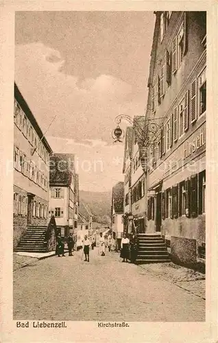 AK / Ansichtskarte Bad Liebenzell Kirchstrasse Gasthof zum Hirsch Kat. Bad Liebenzell