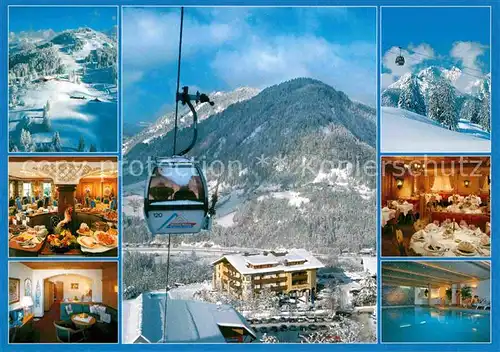 AK / Ansichtskarte St Johann Pongau Hotel Berghof Bergbahn Winterpanorama Alpen Kat. 