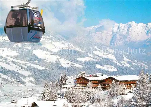 AK / Ansichtskarte St Johann Pongau Hotel Oberforsthof Bergbahn Winterpanorama Alpen Kat. 
