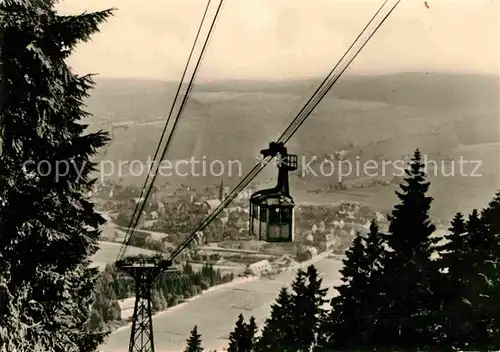 AK / Ansichtskarte Seilbahn Oberwiesenthal  Kat. Bahnen