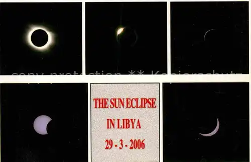 AK / Ansichtskarte Astronomie Sun Eclipse Libya  Kat. Wissenschaft Science