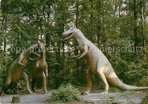 AK / Ansichtskarte Dinosaurier Camtosaurus Antrodemus Saurierpark Kleinwelka  Kat. Tiere