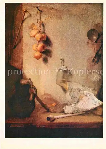 AK / Ansichtskarte Kuenstlerkarte Alte Kuenstler Cristoph Paudiss Still Life 1660  Kat. Kuenstlerkarte