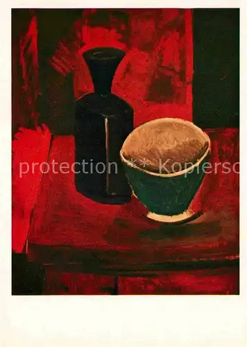 AK / Ansichtskarte Picasso Pablo Green Bowl and Black Bottle 1908 Kat. Kuenstlerkarte