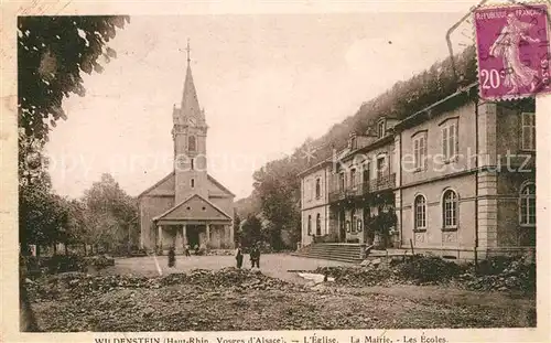 AK / Ansichtskarte Wildenstein Haut Rhin La Mairie Les Ecoles Kat. Wildenstein