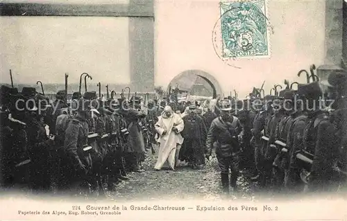 AK / Ansichtskarte Grande Chartreuse Couvent Expulsion des Peres No 2 Kat. Saint Pierre de Chartreuse