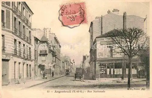 AK / Ansichtskarte Argenteuil Val d Oise Rue Nationale Kat. Argenteuil