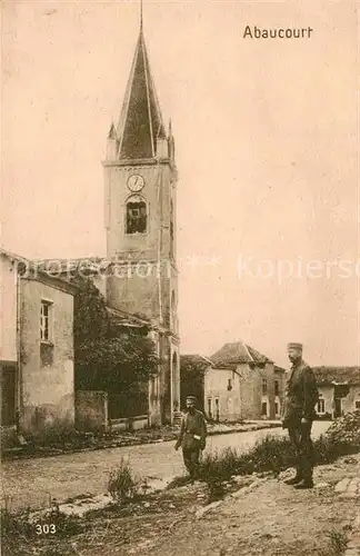 AK / Ansichtskarte Abaucourt Kirche Kat. Abaucourt