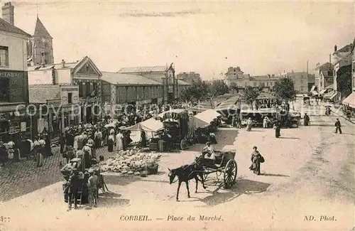 AK / Ansichtskarte Corbeil Marne Place du Marche Kat. Corbeil