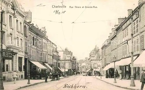 AK / Ansichtskarte Charleville Marne Rue Thiers et Grande Rue Kat. Charleville