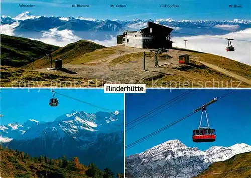 AK / Ansichtskarte Leukerbad Panorama Restaurant Rinderhuette Tourengebiet Torrent Luftseilbahn Alpenpanorama Kat. Loeche les Bains