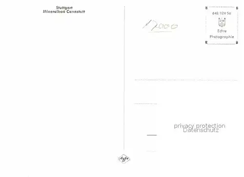 AK / Ansichtskarte Stuttgart Mineralbad Cannstatt Kat. Stuttgart