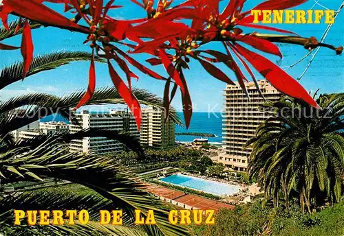 AK / Ansichtskarte Puerto de la Cruz Panoramica de los grandes complejos hoteleras Hotelanlagen am Meer Swimming Pool Tennis Kat. Puerto de la Cruz Tenerife