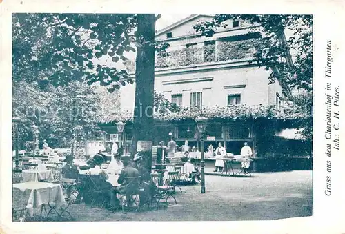 AK / Ansichtskarte Thiergarten Berlin Charlottenhof Gartenwirtschaft Kat. Berlin