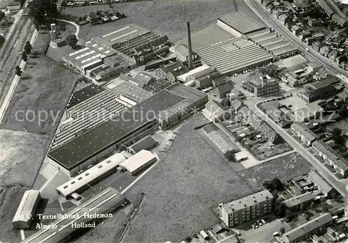 AK / Ansichtskarte Almelo Textielfabriek Hedeman Fliegeraufnahme Kat. Almelo