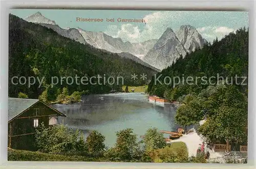 AK / Ansichtskarte Garmisch Partenkirchen Rissersee Kat. Garmisch Partenkirchen