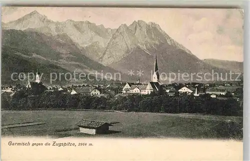 AK / Ansichtskarte Garmisch Partenkirchen Panorama Zugspitze Kat. Garmisch Partenkirchen