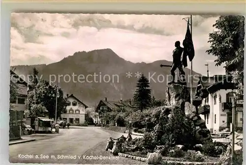 AK / Ansichtskarte Kochel See Schmied von Kochel Denkmal Kat. Kochel a.See