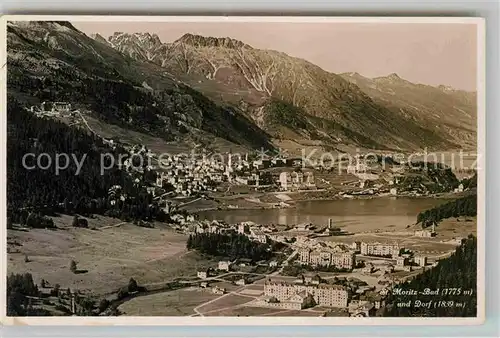 AK / Ansichtskarte St Moritz Bad GR Dorf Panorama Kat. St Moritz