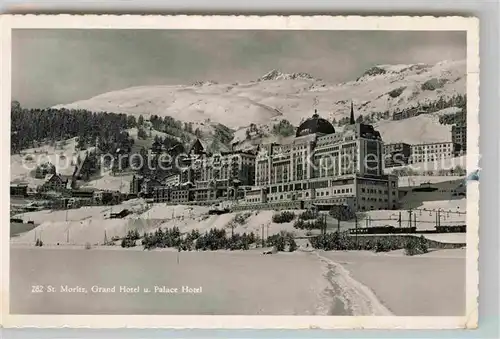 AK / Ansichtskarte St Moritz Bad GR Grand Hotel Palace Hotel Winter Kat. St Moritz