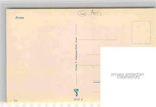 AK / Ansichtskarte Arosa GR Panorama Kat. Arosa