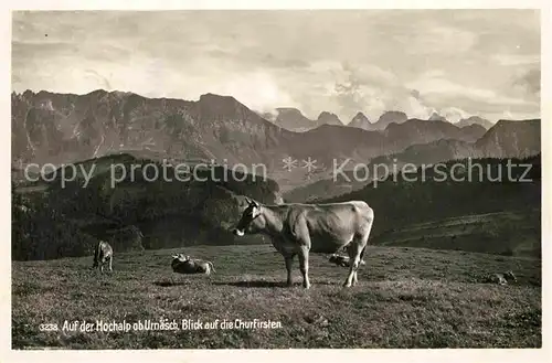 AK / Ansichtskarte Urnaesch AR Hochalp mit Churfirsten Kat. Urnaesch