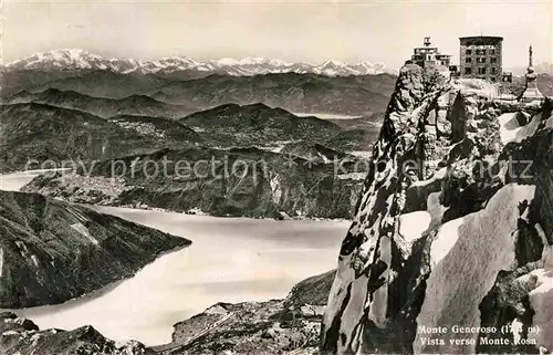 AK / Ansichtskarte Monte Generoso Vista verso Monte Rosa Hotel Suisse Kat. Monte Generoso