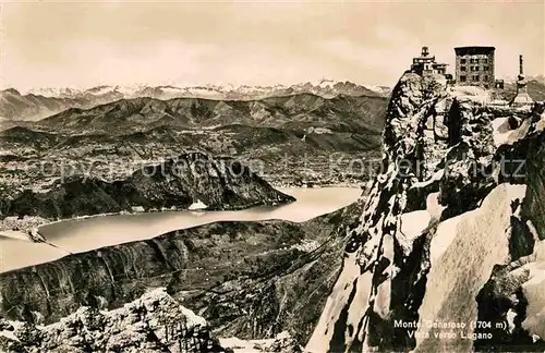AK / Ansichtskarte Monte Generoso Vista verso Lugano Kat. Monte Generoso
