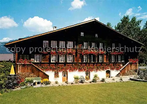 AK / Ansichtskarte Gstaad Chalet Millefleurs Kat. Gstaad