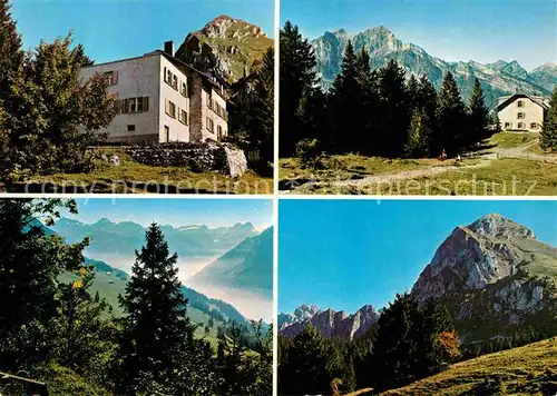 AK / Ansichtskarte Mollis Naturfreundehaus Fronalp Alpenpanorama Kat. Mollis