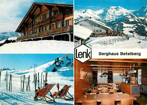 AK / Ansichtskarte Lenk Simmental Berghaus Betelberg Wintersportplatz Berner Alpen Kat. Lenk Simmental
