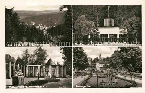 AK / Ansichtskarte Bad Elster Quelle am Badeplatz Wandelhalle Rosengarten Kat. Bad Elster