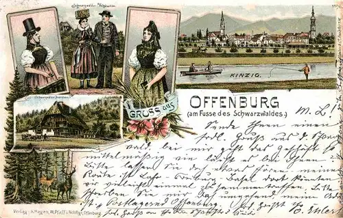 AK / Ansichtskarte Offenburg Bauernhaus Trachten Kat. Offenburg