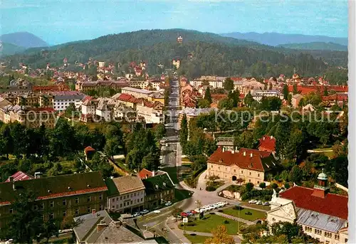 AK / Ansichtskarte Klagenfurt Woerthersee gegen Kreuzbergl Sternwarte Theaterplatz Radetzkystrasse