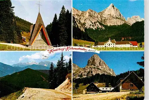 AK / Ansichtskarte Kaiserau Admont Bergkapelle mit Stiftstaverne Zur Nagelschmiede Schloss Kaiserau Kaibling Hoehenstrasse Alpenpanorama
