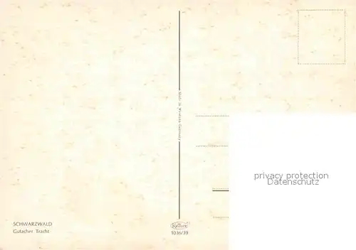 AK / Ansichtskarte Trachten Schwarzwald Gutach Bollenhut  Kat. Trachten