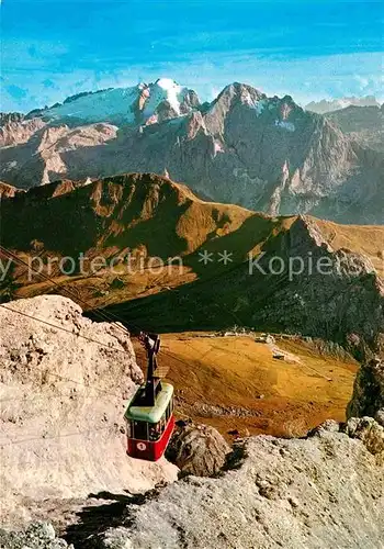 AK / Ansichtskarte Seilbahn Funivia Passo Pordoi Dolomiti  Kat. Bahnen