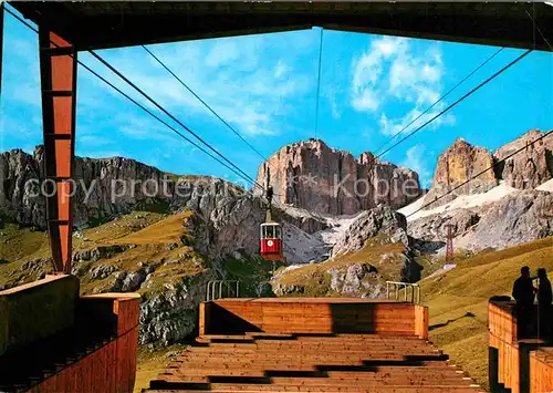 AK / Ansichtskarte Seilbahn Funivia Passo Pordoi Dolomiti  Kat. Bahnen