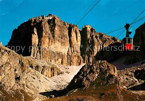 AK / Ansichtskarte Seilbahn Funivia Cima Pordoi Dolomiti  Kat. Bahnen