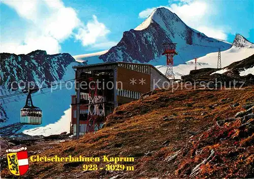 AK / Ansichtskarte Seilbahn Gletscherbahn Kaprun Bergstation Kitzsteinhorn  Kat. Bahnen