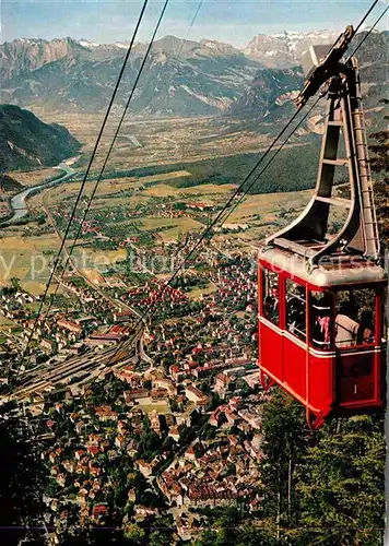 AK / Ansichtskarte Seilbahn Brambrueesch Chur Herrschaft Kat. Bahnen