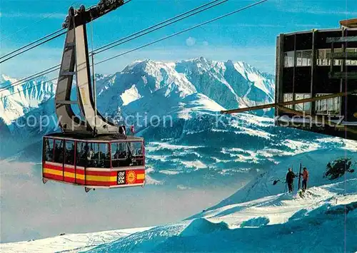 AK / Ansichtskarte Seilbahn Crap Sogn Gion Laax Flims Signina Gruppe Kat. Bahnen