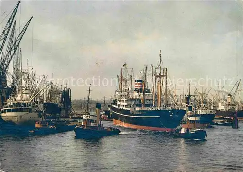 AK / Ansichtskarte Schiffe Ships Navires Hamburg Kaiser Wilhelm Hafen 