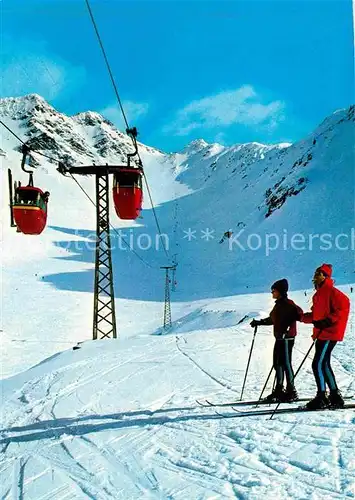 AK / Ansichtskarte Seilbahn Super Saint Bernard Telecabine Menouve Skifahren  Kat. Bahnen