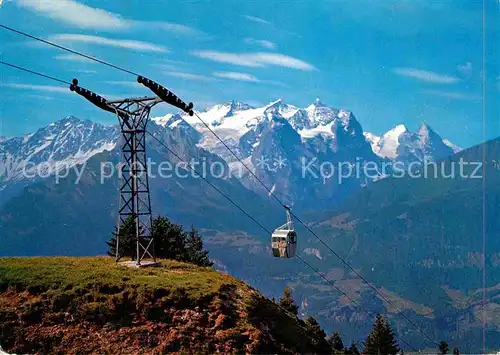 AK / Ansichtskarte Seilbahn Hasliberg Kaeserstatt Wetterhorngruppe  Kat. Bahnen