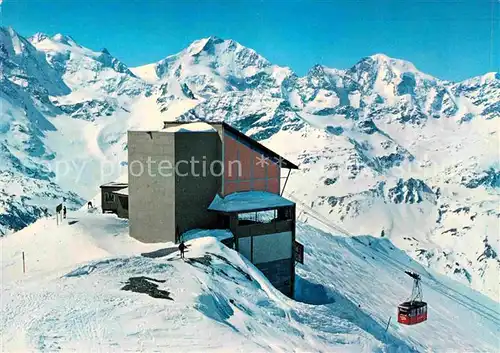 AK / Ansichtskarte Seilbahn Lagalp Berninahaeuser Piz Bernina  Kat. Bahnen